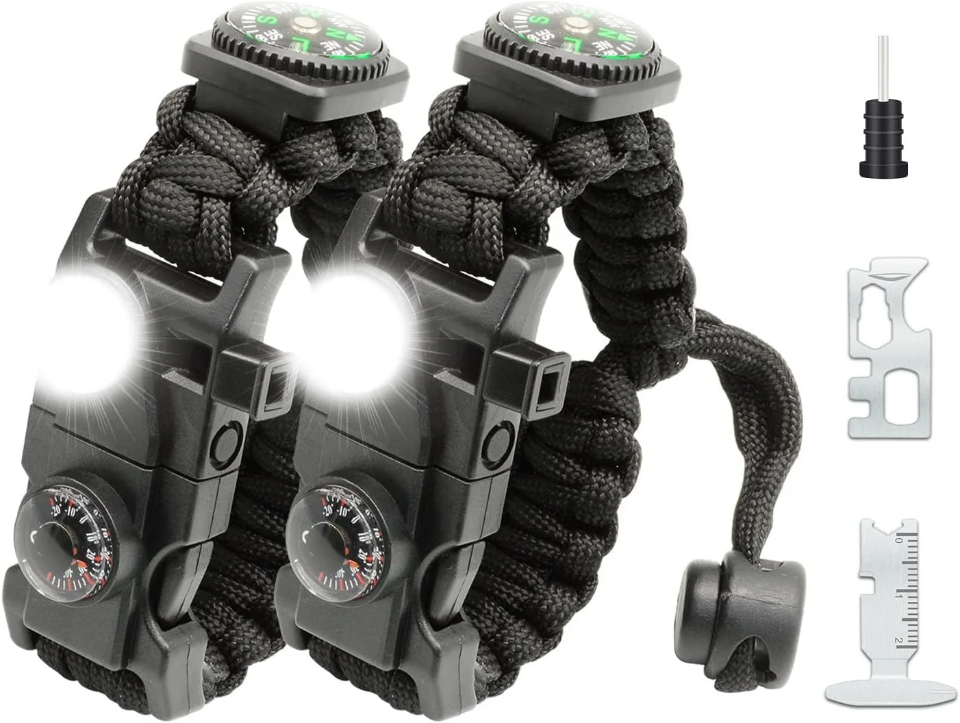 NVioAsport 20-in-1 Survival Paracord Bracelet